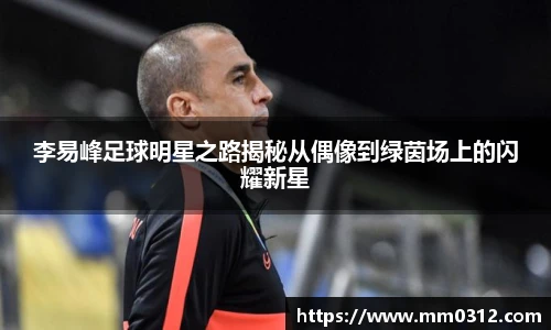 李易峰足球明星之路揭秘从偶像到绿茵场上的闪耀新星